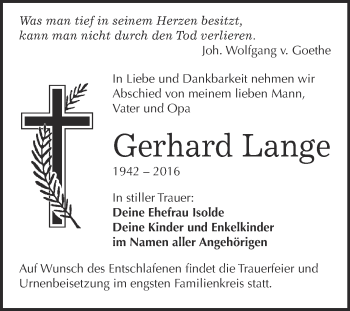 Traueranzeige von Wilfried Rothe von Mitteldeutsche Zeitung Naumburg/Nebra