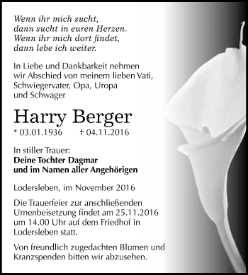 Traueranzeige von Lieselotte Wahnschaffe von Mitteldeutsche Zeitung Dessau-Roßlau