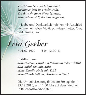Traueranzeige von Guido Bergemann von Mitteldeutsche Zeitung Quedlinburg