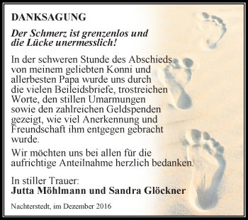 Traueranzeige von Konni  von Super Sonntag Aschersleben