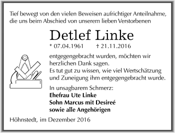 Traueranzeige von Detlef Linke von Mitteldeutsche Zeitung Halle/Saalkreis