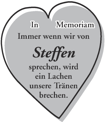 Traueranzeige von Steffen  von Super Sonntag Bernburg
