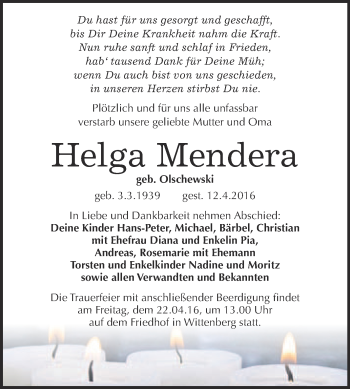 Traueranzeige von Heiko Watolla von Mitteldeutsche Zeitung Halle/Saalkreis