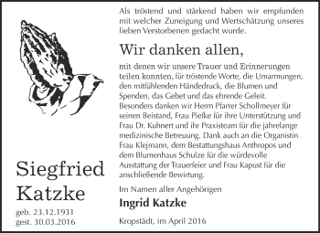 Traueranzeige von Hans-Joachim Benthin von Mitteldeutsche Zeitung Mansfelder Land