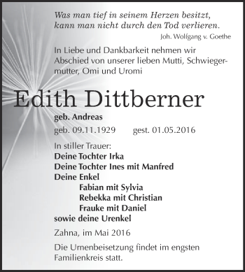 Traueranzeige von Helga Mollnau von Mitteldeutsche Zeitung Halle/Saalkreis