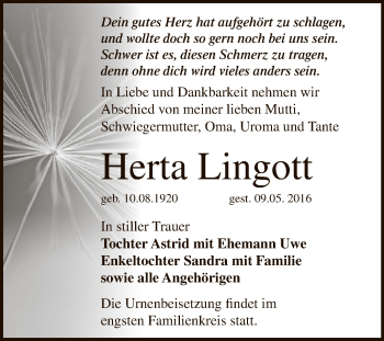 Traueranzeige von Gertraut Apel von Mitteldeutsche Zeitung Merseburg/Querfurt