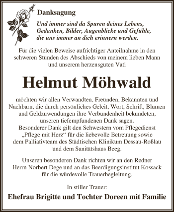 Traueranzeige von Hildegard Mehler von Mitteldeutsche Zeitung Sangerhausen