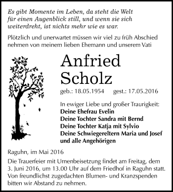 Traueranzeige von Heinrich Siehr von Mitteldeutsche Zeitung Mansfelder Land