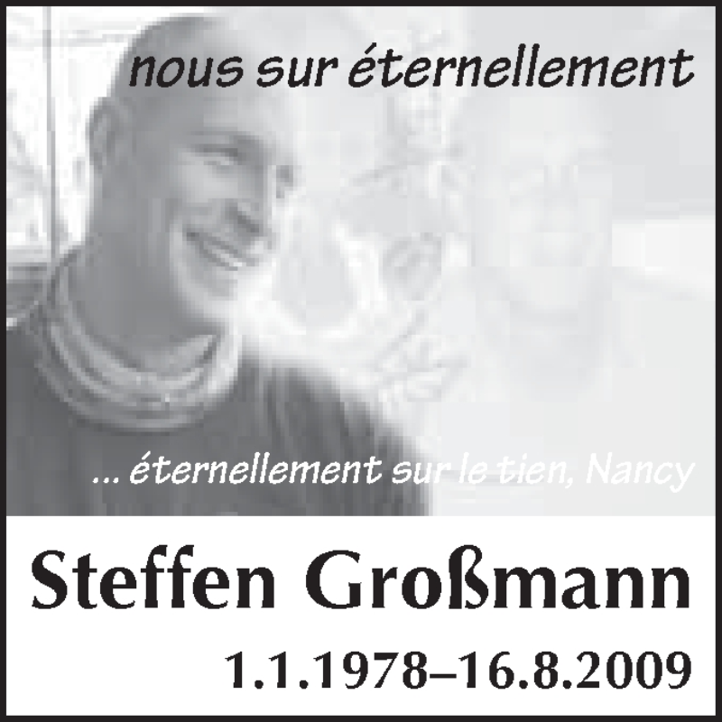  Traueranzeige für Steffen Großmann vom 13.08.2016 aus Super Sonntag Wittenberg
