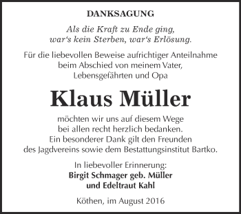 Traueranzeige von Kay Groß von Mitteldeutsche Zeitung Sangerhausen
