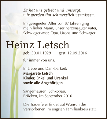 Traueranzeige von Erika Rockitta von Mitteldeutsche Zeitung Naumburg/Nebra