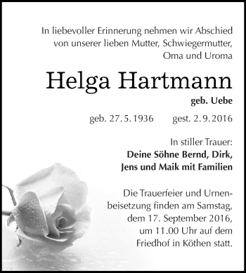 Traueranzeige von Gertrud Eberlein von Mitteldeutsche Zeitung Halle/Saalkreis