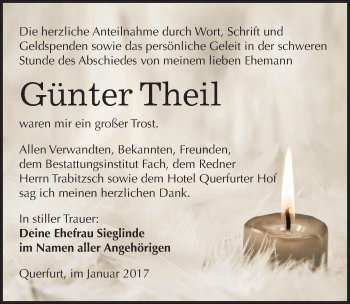 Traueranzeige von Günter Theil von Mitteldeutsche Zeitung Merseburg/Querfurt