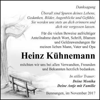 Traueranzeige von Heinz Kühnemann von Super Sonntag SGH Mansf. Land