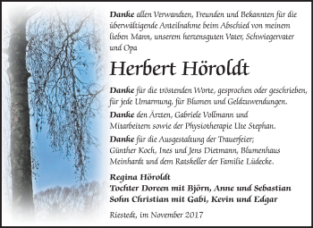 Traueranzeige von Herbert Höroldt von Mitteldeutsche Zeitung