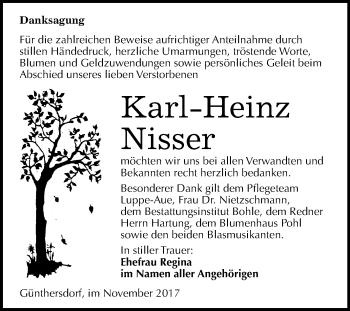 Traueranzeige von Karl-Heinz Nisser von Mitteldeutsche Zeitung