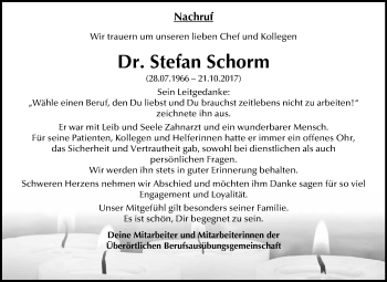 Traueranzeige von Stefan Schorm von WVG - Wochenspiegel Bitterfeld