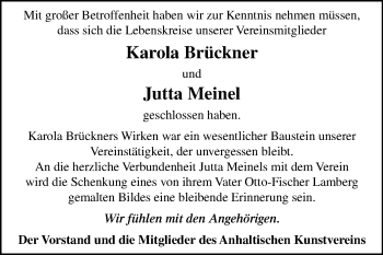 Traueranzeige von In Gedenken  von Mitteldeutsche Zeitung Dessau-Roßlau