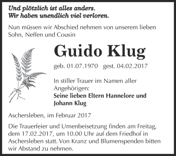 Traueranzeige von Helmut Ermisch von Mitteldeutsche Zeitung Merseburg/Querfurt