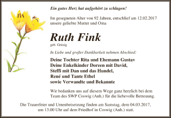 Traueranzeige von Wolfgang Hoffmann von Mitteldeutsche Zeitung Halle/Saalkreis