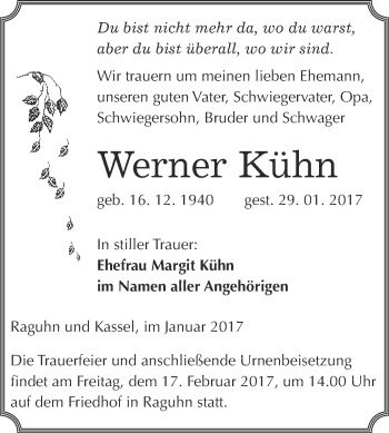 Traueranzeige von Sigrid Wunderlich von Mitteldeutsche Zeitung Mansfelder Land