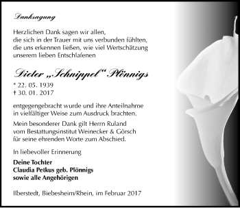 Traueranzeige von Dieter Plönnigs von Mitteldeutsche Zeitung Bernburg
