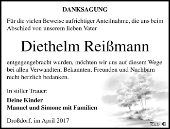 Traueranzeige von Diethelm Reißmann von Mitteldeutsche Zeitung Zeitz