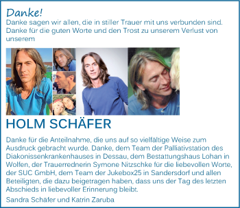 Traueranzeige von Holm Kurt Schäfer von Mitteldeutsche Zeitung Bitterfeld