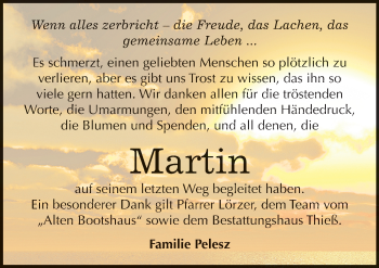 Traueranzeige von Martin  von Mitteldeutsche Zeitung Quedlinburg