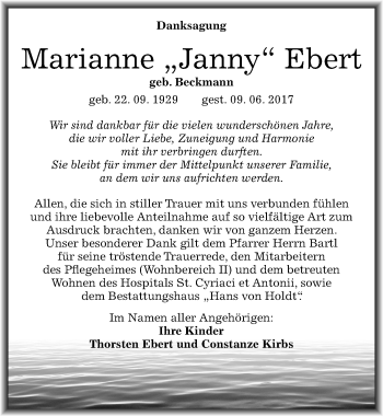 Traueranzeige von Marianne Ebert von Mitteldeutsche Zeitung Halle/Saalkreis