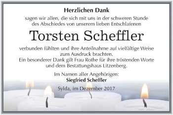 Traueranzeige von Torsten Scheffler von Mitteldeutsche Zeitung