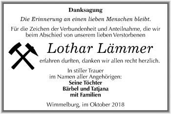 Traueranzeige von Lothar Lämmer von Mitteldeutsche Zeitung