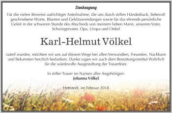 Traueranzeige von Karl-Helmut Völkel von Super Sonntag SGH Mansf. Land