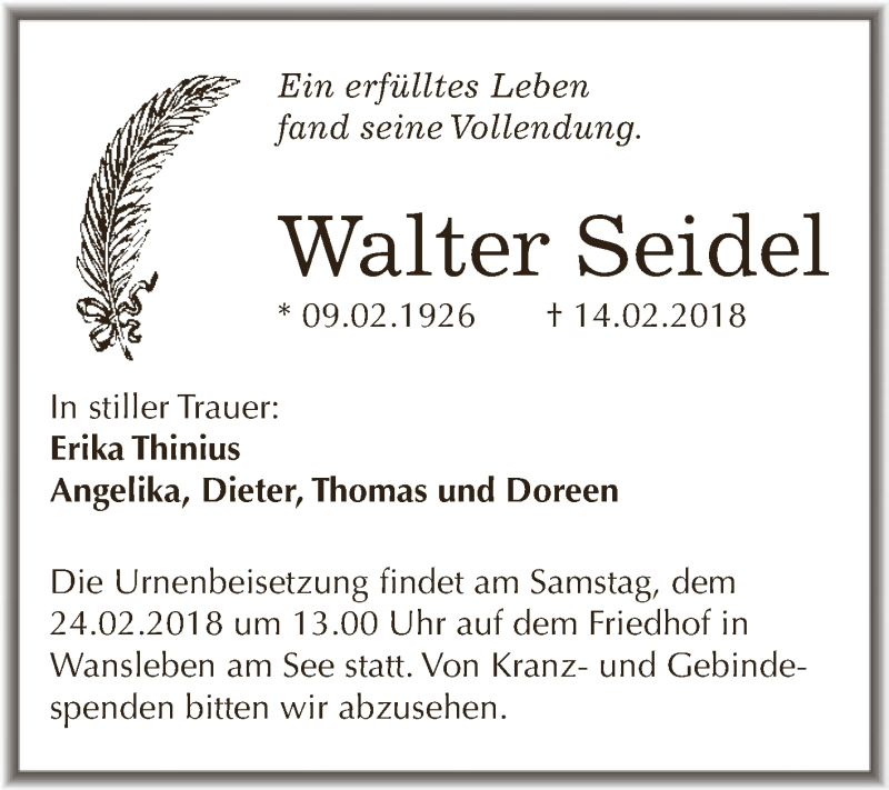  Traueranzeige für Roland Schmauder vom 17.01.2018 aus Mitteldeutsche Zeitung Bitterfeld