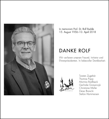 Traueranzeige von Rolf Budde von Mitteldeutsche Zeitung