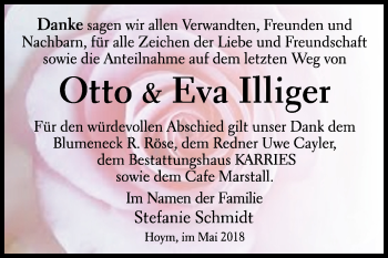 Traueranzeige von Eva Illiger von WVG - Wochenspiegel Quedlinburg