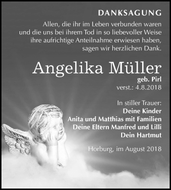 Traueranzeige von Angelika Müller von Mitteldeutsche Zeitung