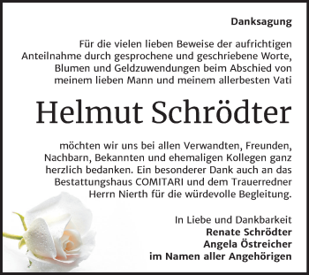 Traueranzeige von Helmut Schrödter von Mitteldeutsche Zeitung Zeitz