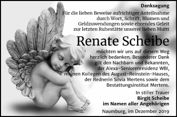 Traueranzeige von Renate Scheibe von Wochenspiegel Naumburg/Nebra