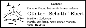 Traueranzeige von Günter Ebert von Mitteldeutsche Zeitung Aschersleben