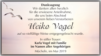 Traueranzeige von Heiko Vogel von Mitteldeutsche Zeitung