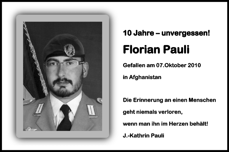  Traueranzeige für Florian Pauli vom 07.10.2020 aus Mitteldeutsche Zeitung Halle/Saalkreis