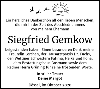 Traueranzeige von Siegfried Gemkow von Mitteldeutsche Zeitung Halle/Saalkreis