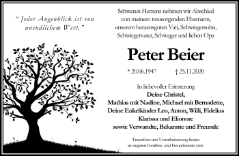 Traueranzeige von Peter Beier von Mitteldeutsche Zeitung Wittenberg