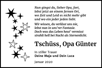 Traueranzeige von Günter Tauer von Super Sonntag Wittenberg