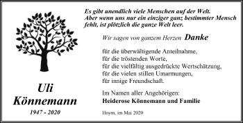 Traueranzeige von Uli Könnemann von Super Sonntag Aschersleben