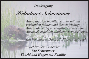 Traueranzeige von Helmhart Schremmer von Super Sonntag Dessau-Roßlau