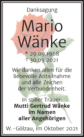 Traueranzeige von Nienburg Wänke von Trauerkombi Köthen