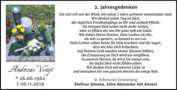 Traueranzeige von Andreas Voigt von Trauerkombi Bernburg