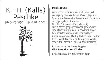 Traueranzeige von K.-H. Kalle von Trauerkombi Merseburg